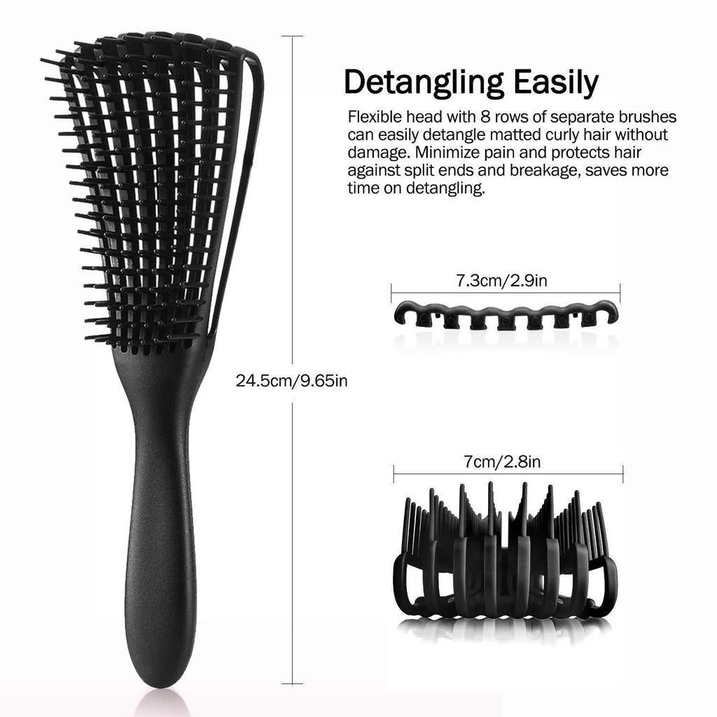 Detangling Hair Brush for Curly Hair with Scalp Massage by HitMyNeed