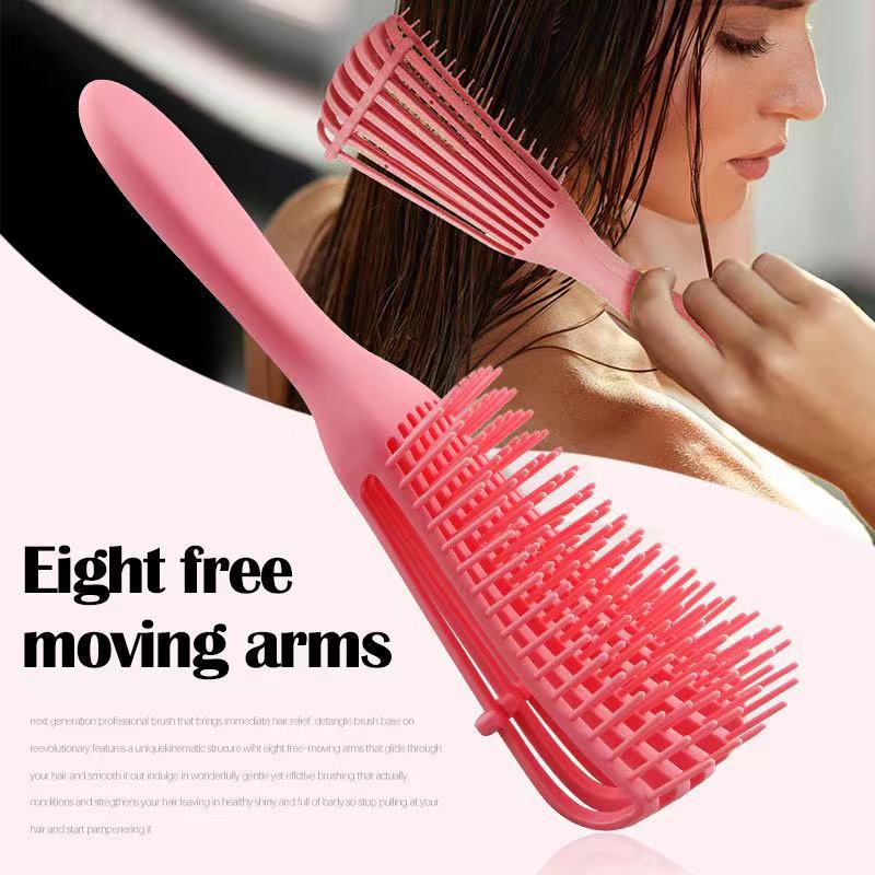 Detangling Hair Brush for Curly Hair with Scalp Massage by HitMyNeed