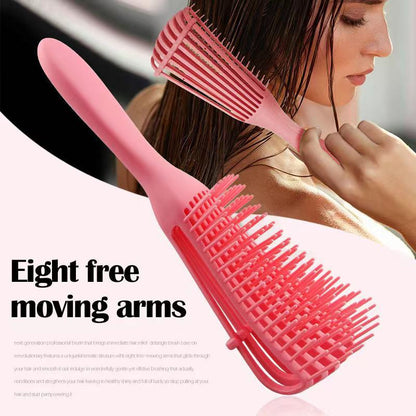 Detangling Hair Brush for Curly Hair with Scalp Massage by HitMyNeed