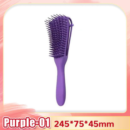 Detangling Hair Brush for Curly Hair with Scalp Massage purple-01 by HitMyNeed