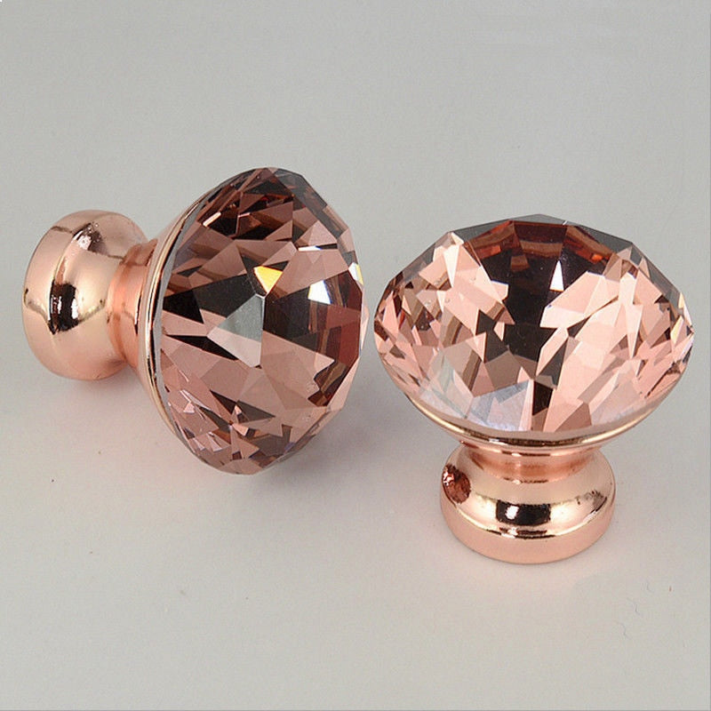 Diamond Crystal Drawer Knobs Set (12 Pack) by HitMyNeed