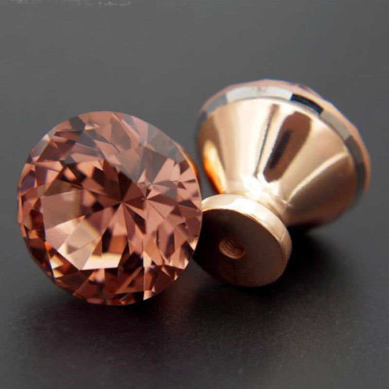 Diamond Crystal Drawer Knobs Set (12 Pack) by HitMyNeed
