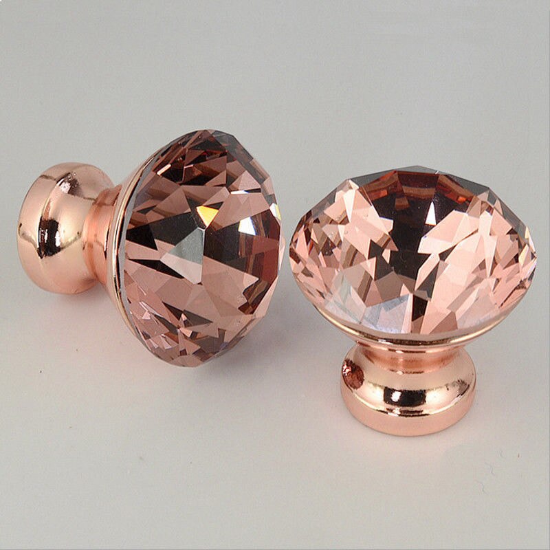 Diamond Crystal Drawer Knobs Set (12 Pack) by HitMyNeed