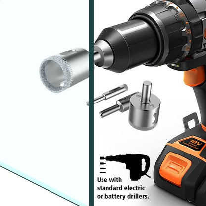 Diamond Drill Bit Hole Saw Set 6-50mm (15 Piece) by HitMyNeed