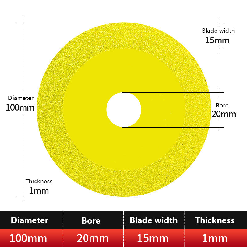 Diamond Glass & Tile Cutting and Polishing Disc yellow by HitMyNeed
