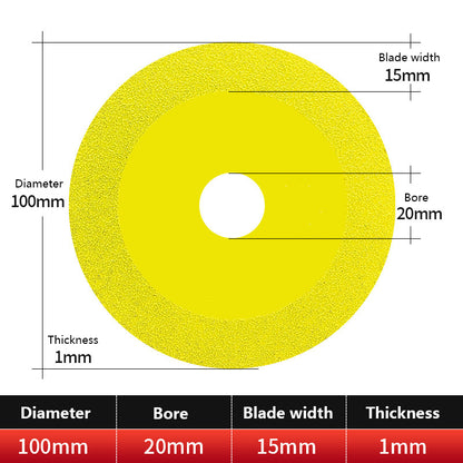 Diamond Glass & Tile Cutting and Polishing Disc yellow by HitMyNeed