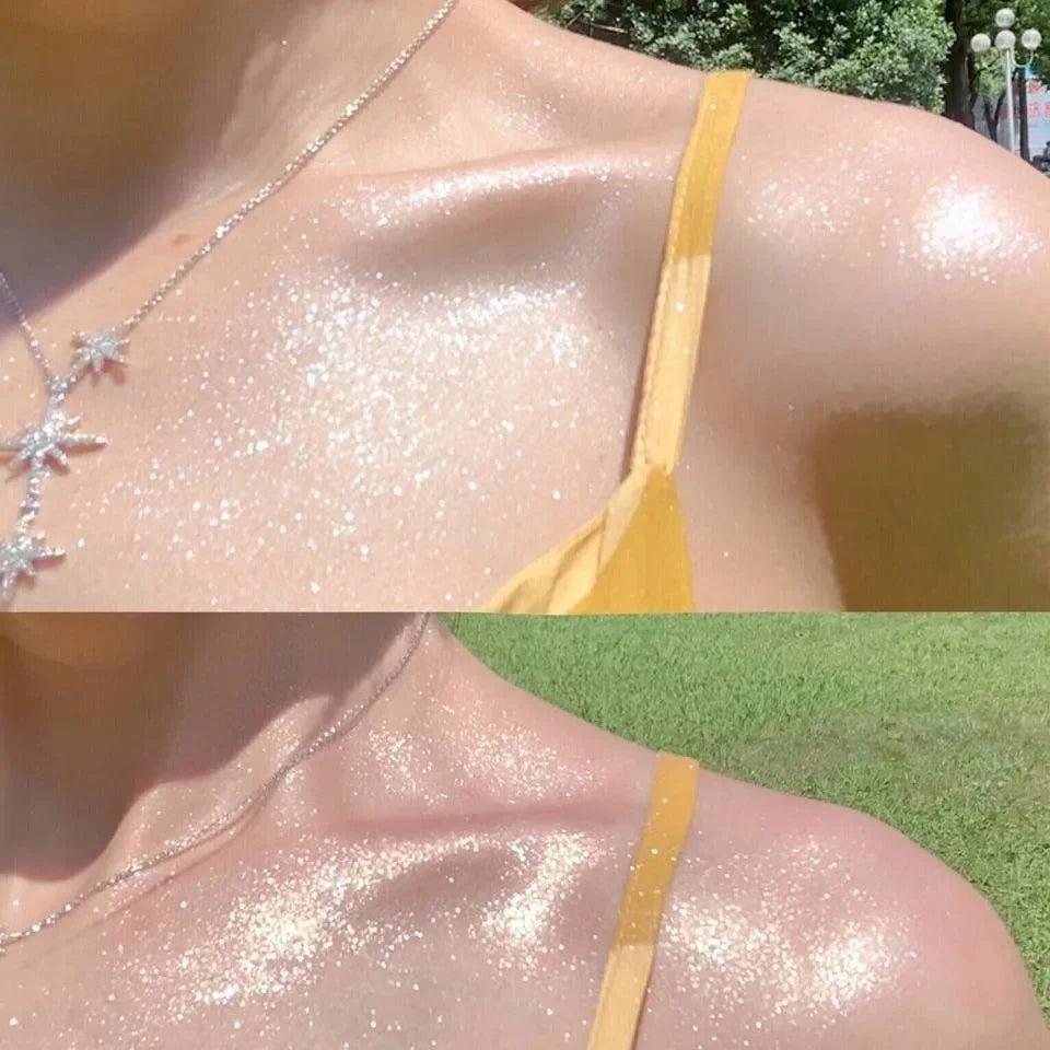 Diamond Highlighter Powder Spray Waterproof Glow by HitMyNeed