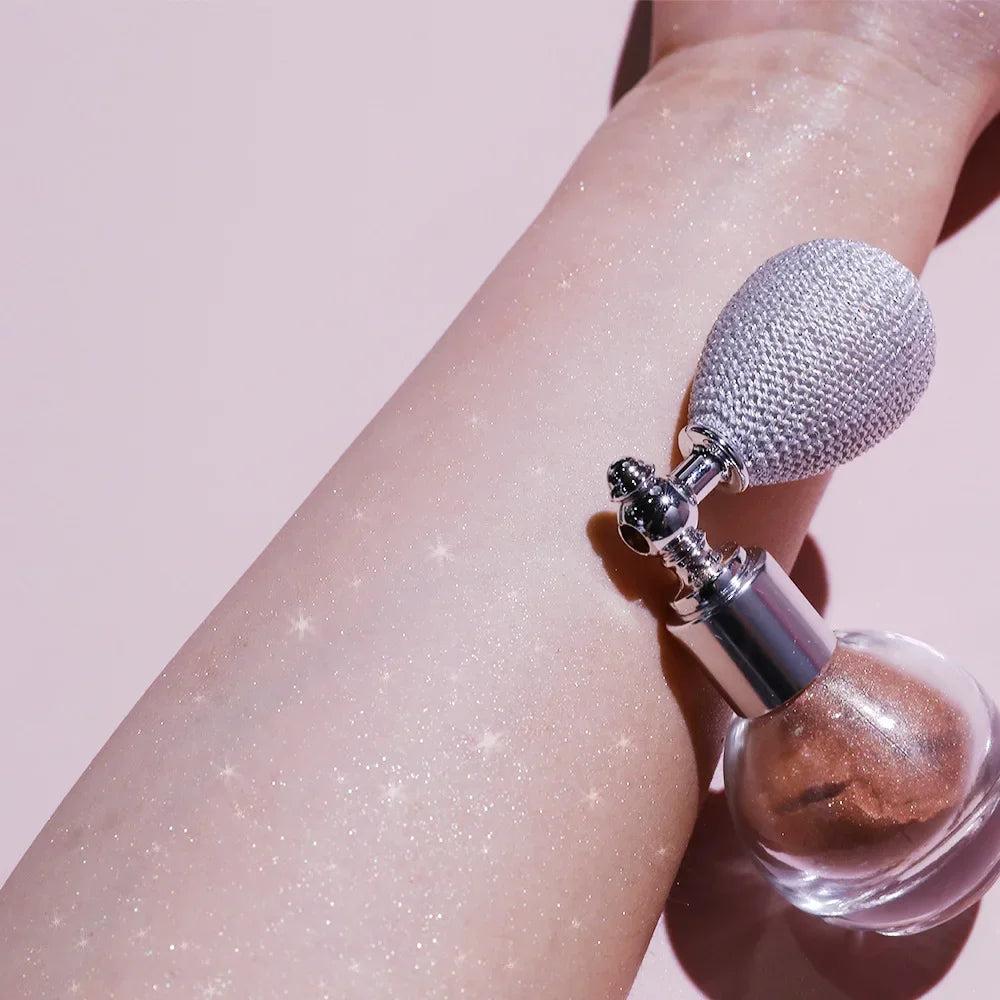 Diamond Highlighter Powder Spray Waterproof Glow bronze by HitMyNeed