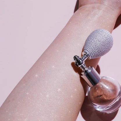 Diamond Highlighter Powder Spray Waterproof Glow bronze by HitMyNeed