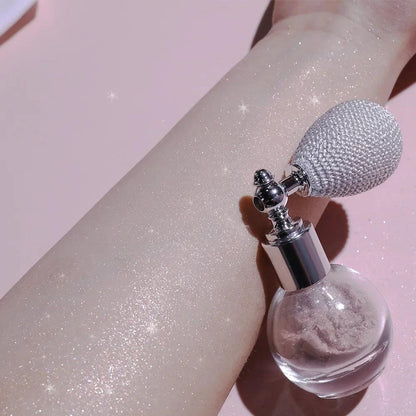 Diamond Highlighter Powder Spray Waterproof Glow champagne-gold by HitMyNeed