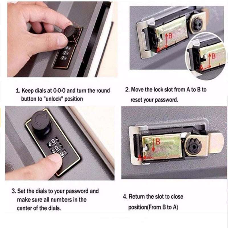 Dictionary Safe Deposit Box with 3-Digit Lock by HitMyNeed