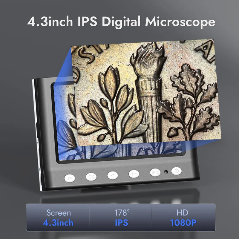 Digital 1000X Coin & Soldering Microscope 1080P by HitMyNeed