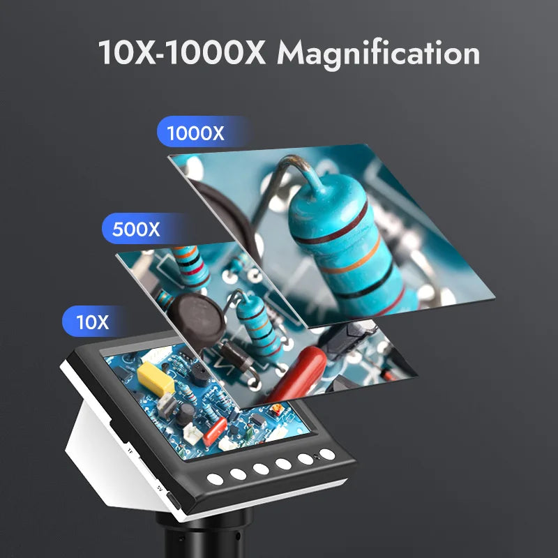 Digital 1000X Coin & Soldering Microscope 1080P by HitMyNeed