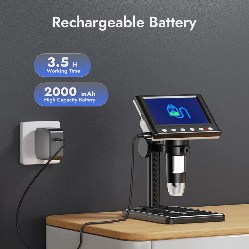 Digital 1000X Coin & Soldering Microscope 1080P by HitMyNeed