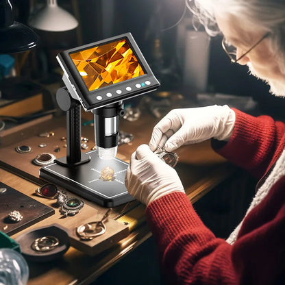 Digital 1000X Coin & Soldering Microscope 1080P by HitMyNeed