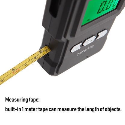 Digital 75kg Hook Weighing Scale with Tape Measure by HitMyNeed