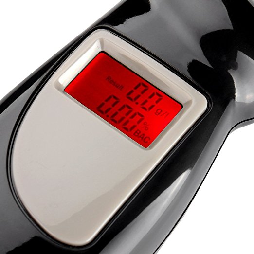 Digital Alcohol Breath Test Analyzer Keychain by HitMyNeed