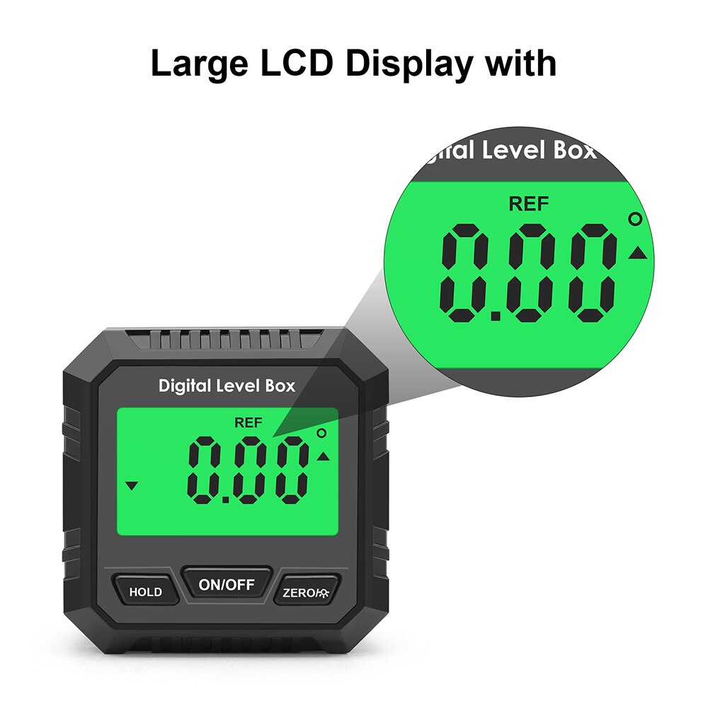 Digital Angle Finder Level Box with Magnetic Base by HitMyNeed