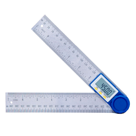 Digital Angle Ruler with LCD, 400mm Stainless Steel by HitMyNeed