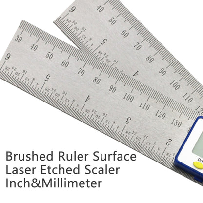Digital Angle Ruler with LCD, 400mm Stainless Steel by HitMyNeed