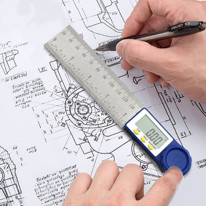 Digital Angle Ruler with LCD, 400mm Stainless Steel by HitMyNeed