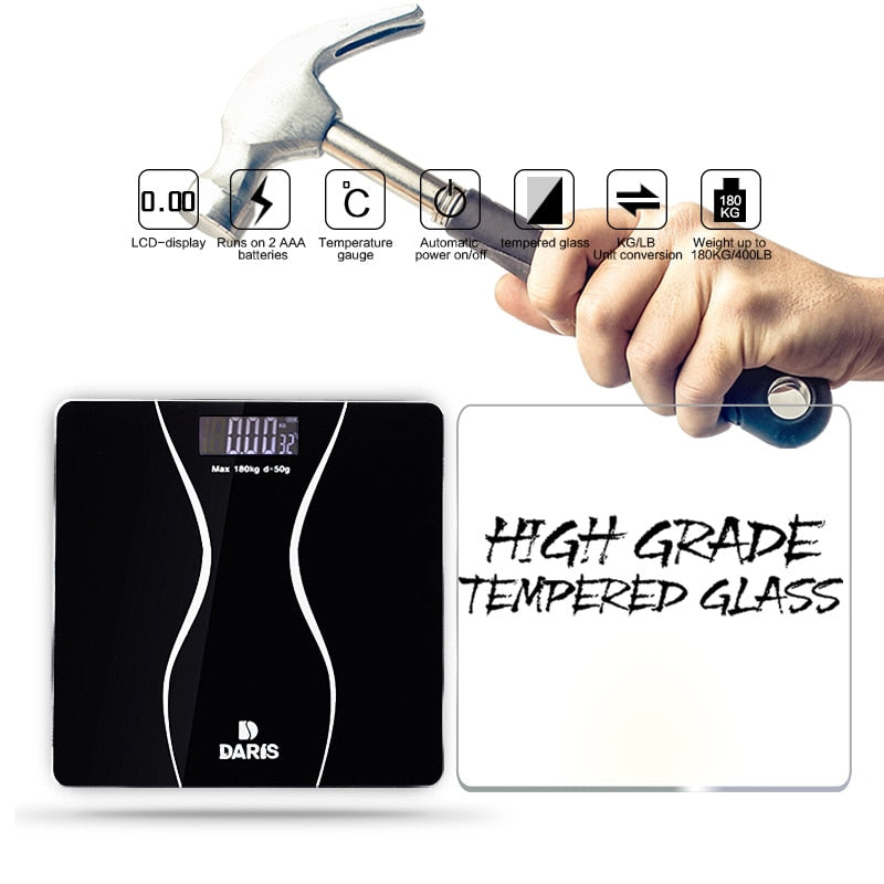 Digital Bathroom Scale with LCD Display 180kg by HitMyNeed