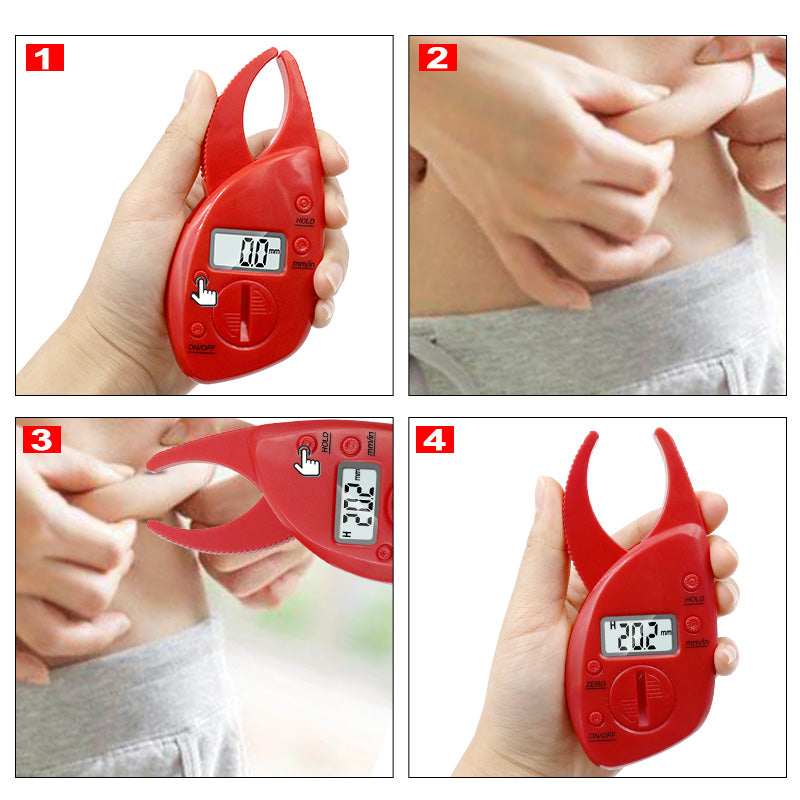 Digital Body Fat Caliper with LCD Measurement by HitMyNeed