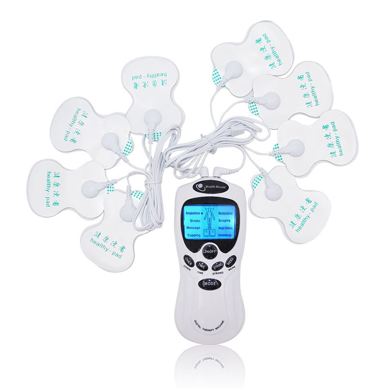 Digital Body Massager Machine with Electrode Pads by HitMyNeed