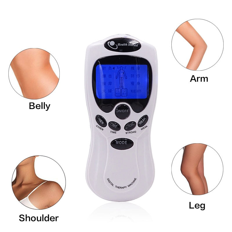 Digital Body Massager Machine with Electrode Pads by HitMyNeed