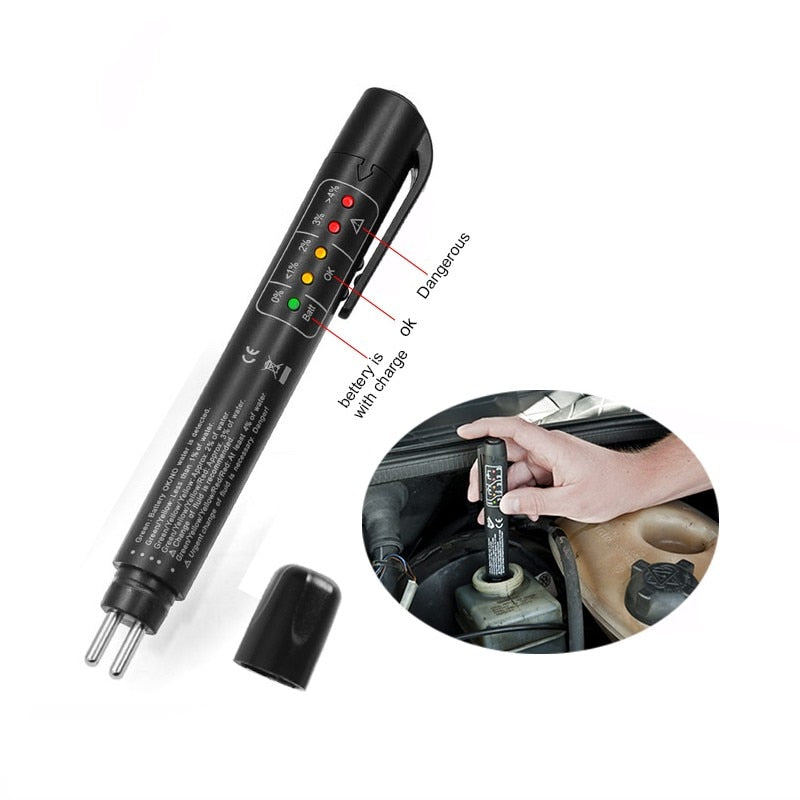 Digital Brake Fluid Tester with LED Indicators by HitMyNeed
