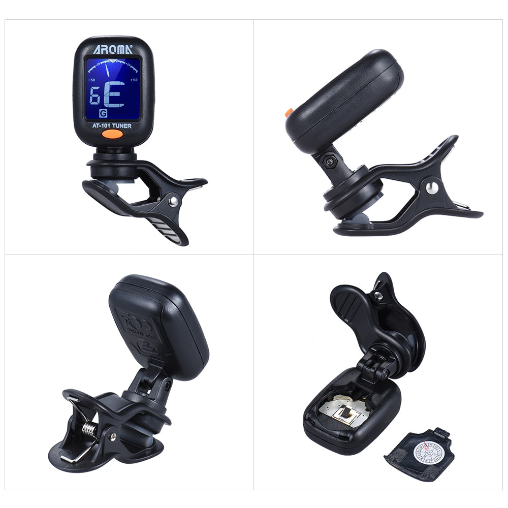Digital Clip-On Guitar Tuner with LCD Display by HitMyNeed