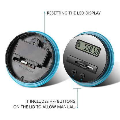 Digital Coin Counting Piggy Bank 1.8L with LCD Display by HitMyNeed