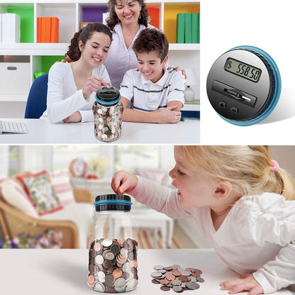 Digital Coin Counting Piggy Bank 1.8L with LCD Display by HitMyNeed