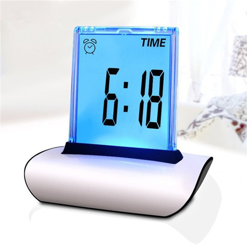 Digital Color Table Clock with Alarm & Temperature by HitMyNeed