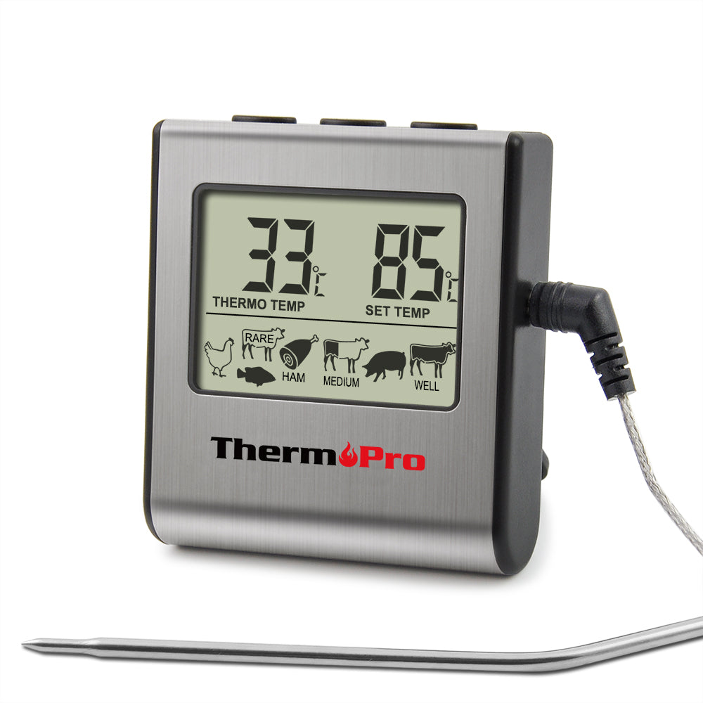 Digital Cooking Thermometer with Timer and Probe by HitMyNeed