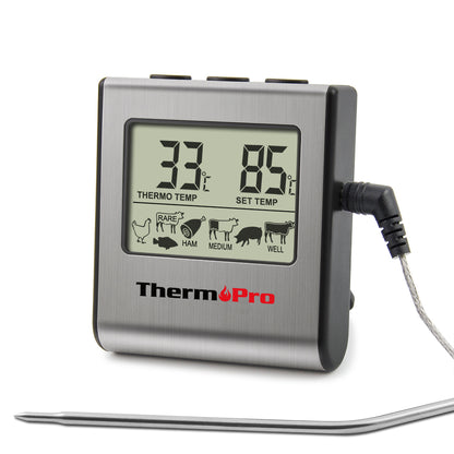 Digital Cooking Thermometer with Timer and Probe by HitMyNeed