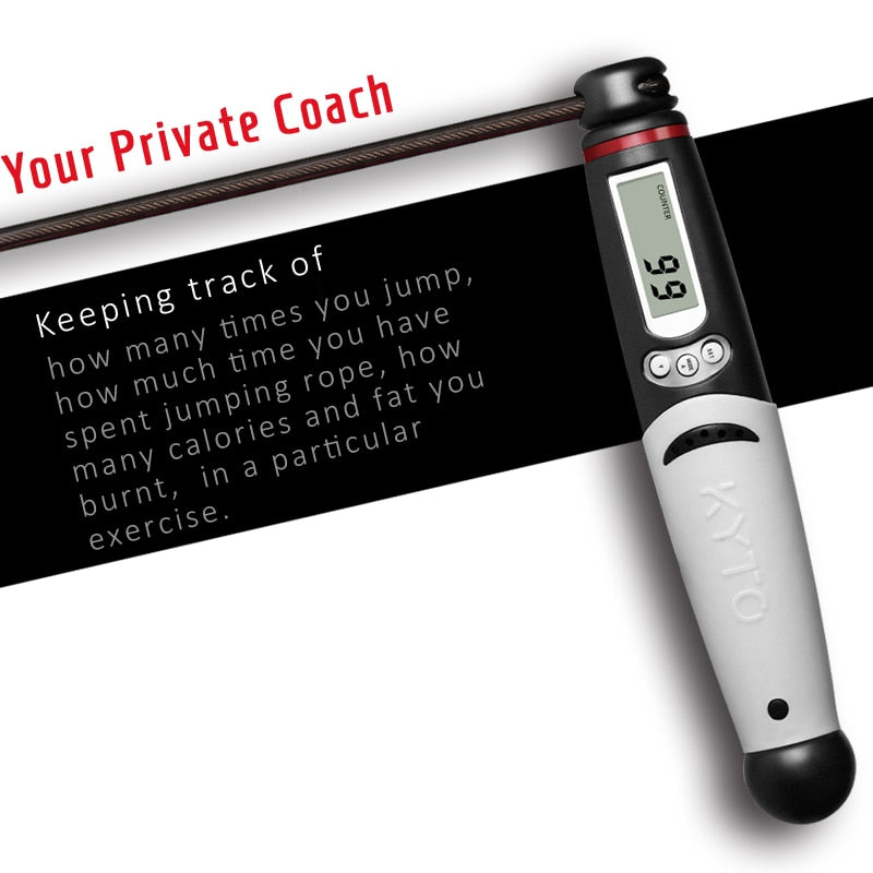 Digital Counting Jump Rope with Calorie Counter by HitMyNeed