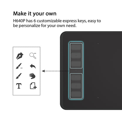 Digital Drawing Tablet with Battery‑Free Pen by HitMyNeed