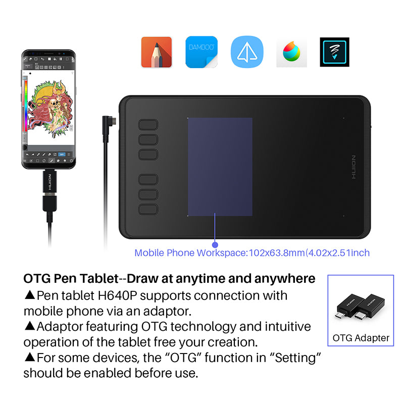 Digital Drawing Tablet with Battery‑Free Pen by HitMyNeed