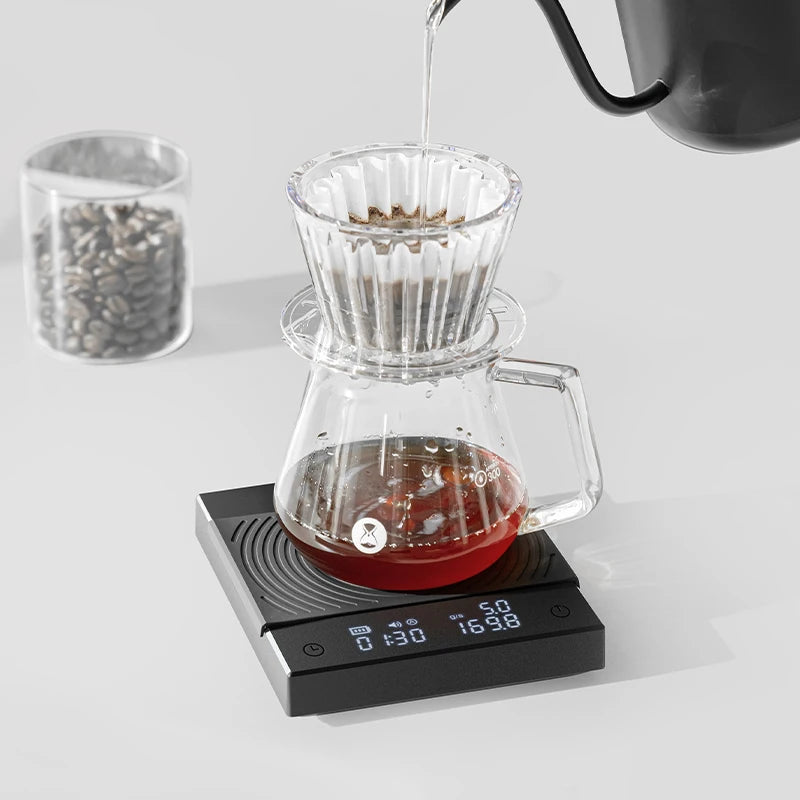 Digital Espresso Scale with Timer & USB-C Recharge by HitMyNeed