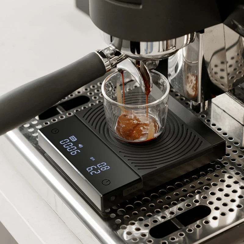 Digital Espresso Scale with Timer & USB-C Recharge by HitMyNeed