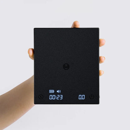 Digital Espresso Scale with Timer & USB-C Recharge black by HitMyNeed