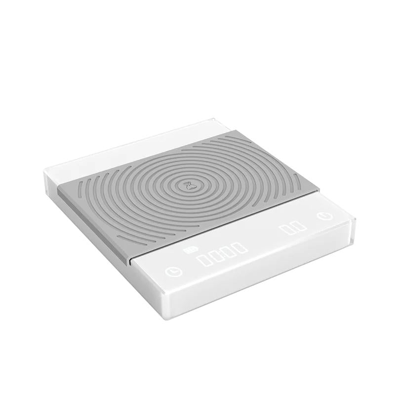 Digital Espresso Scale with Timer & USB-C Recharge white by HitMyNeed