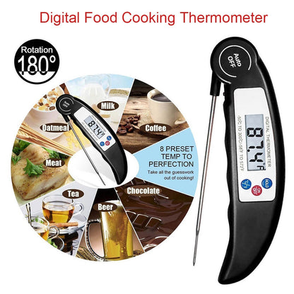 Digital Foldable Meat Thermometer with Probe by HitMyNeed
