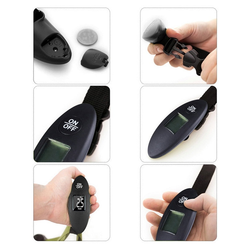 Digital Handheld Luggage Scale with LCD Display by HitMyNeed