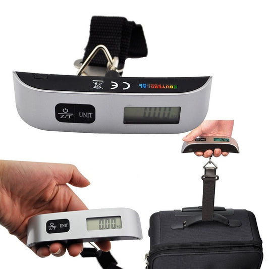 Digital Handheld Luggage Scale with Thermometer by HitMyNeed