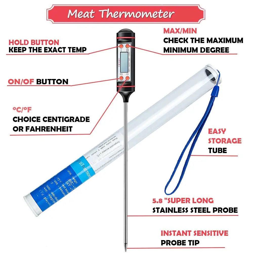 Digital Instant Read Meat & Kitchen Thermometer by HitMyNeed