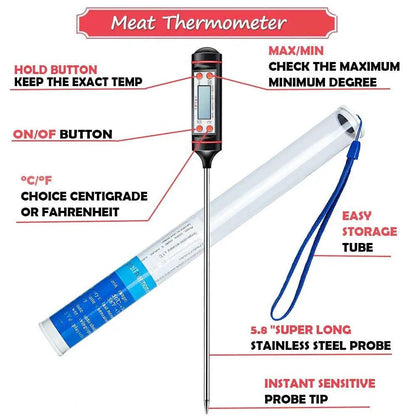 Digital Instant Read Meat & Kitchen Thermometer by HitMyNeed