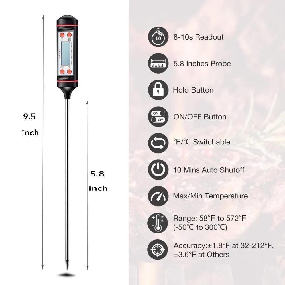 Digital Instant Read Meat & Kitchen Thermometer by HitMyNeed