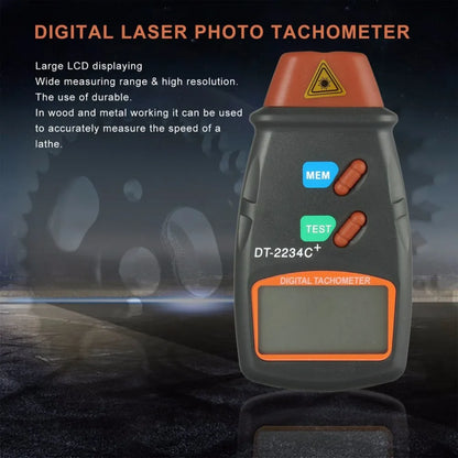 Digital Laser Non-Contact RPM & Hour Meter Gauge by HitMyNeed